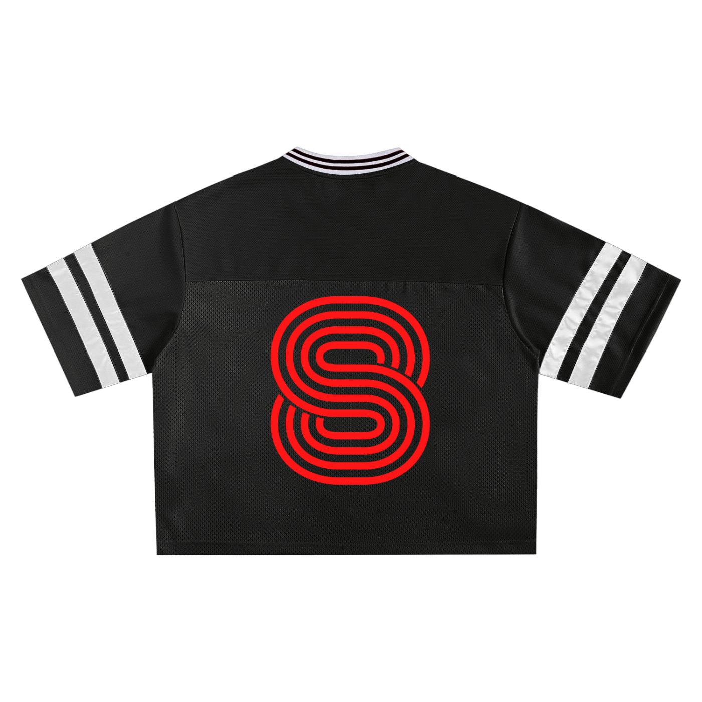 Taped Mesh Boxy T-Shirt
