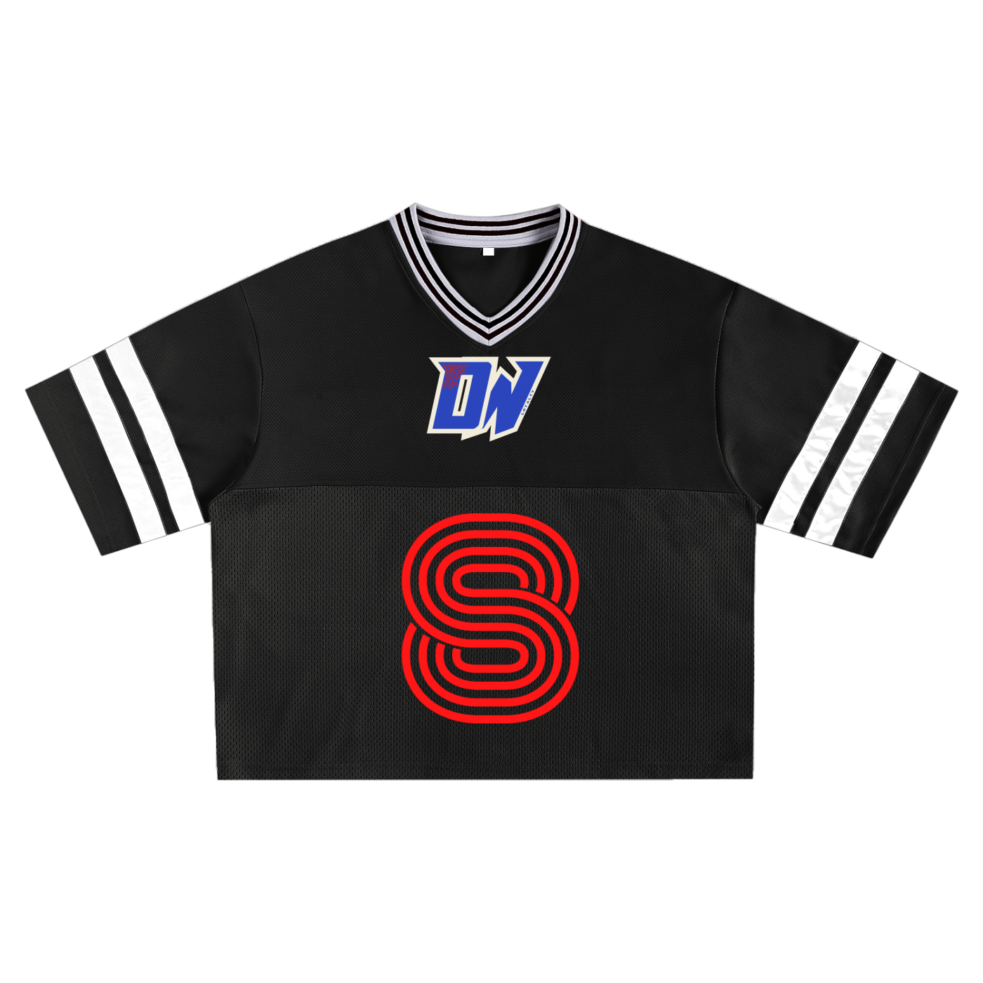 Taped Mesh Boxy T-Shirt