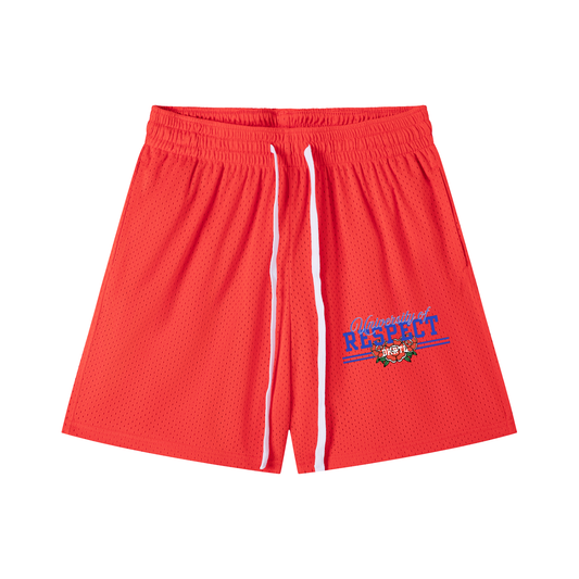Mesh Drawstring Shorts