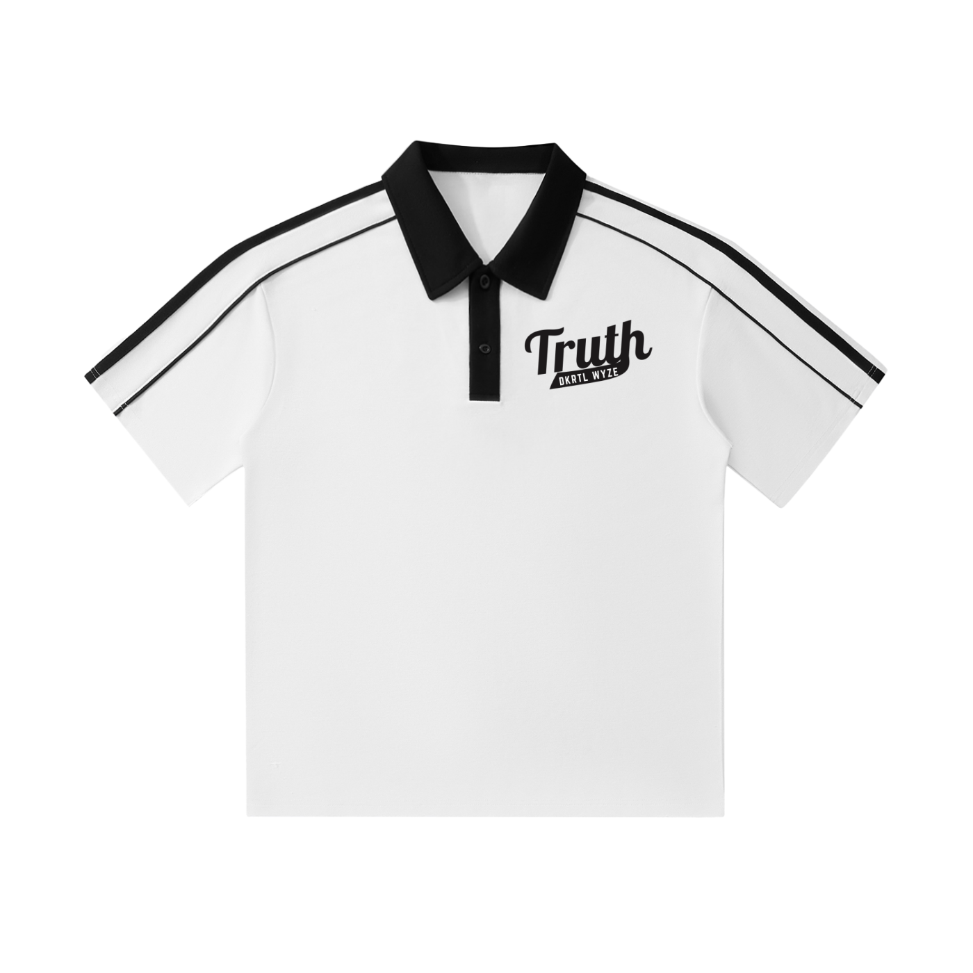 Contrast Collar Short-Sleeve Polo Shirt