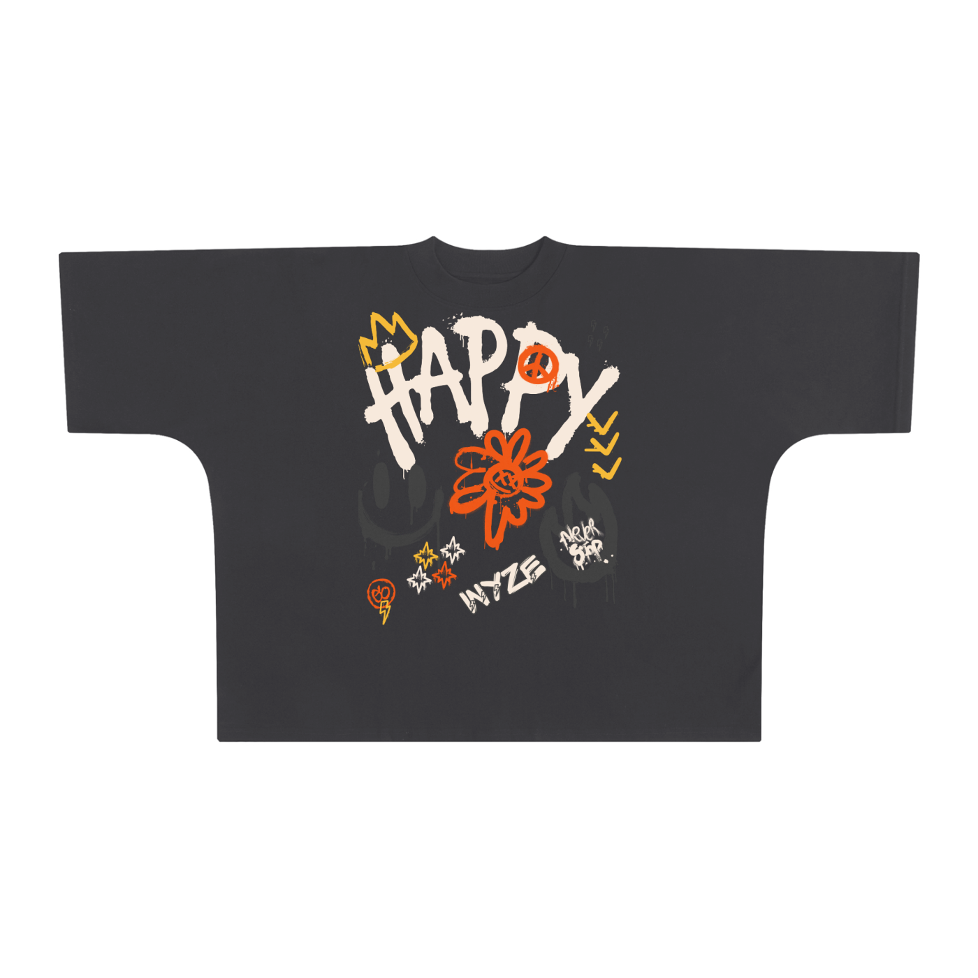 Oversize One-piece Pattern Cut Boxy Tee - 300 GSM