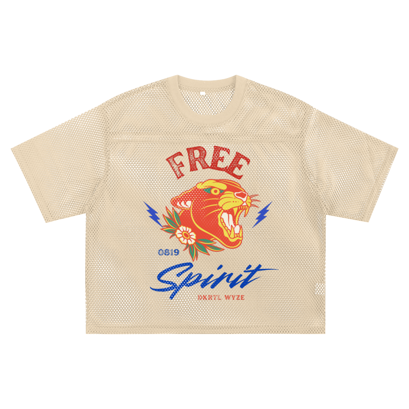 See-through Boxy Net T-shirt
