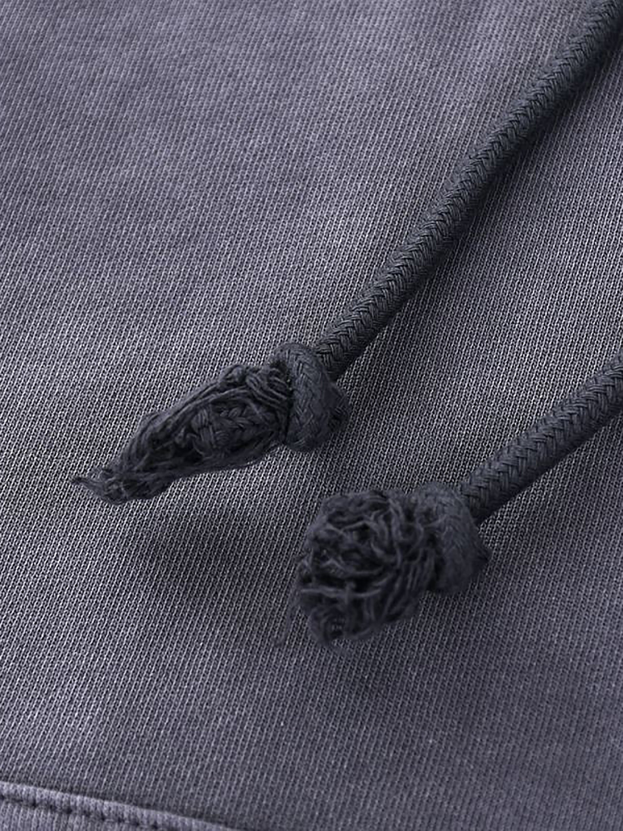 Heavyweight Pure Cotton Hand-Frayed Monkey Washed Hoodie