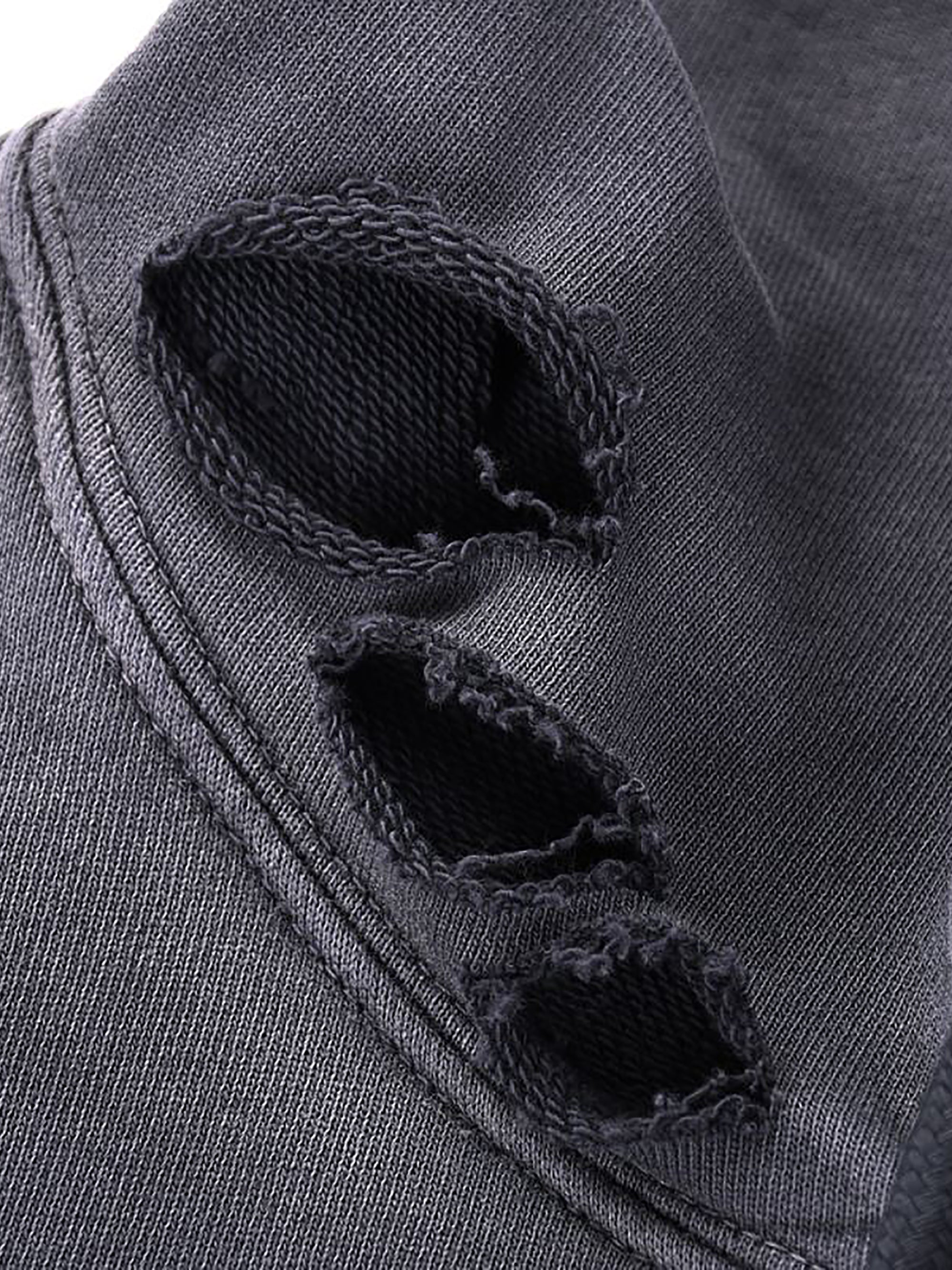 Heavyweight Pure Cotton Hand-Frayed Monkey Washed Hoodie