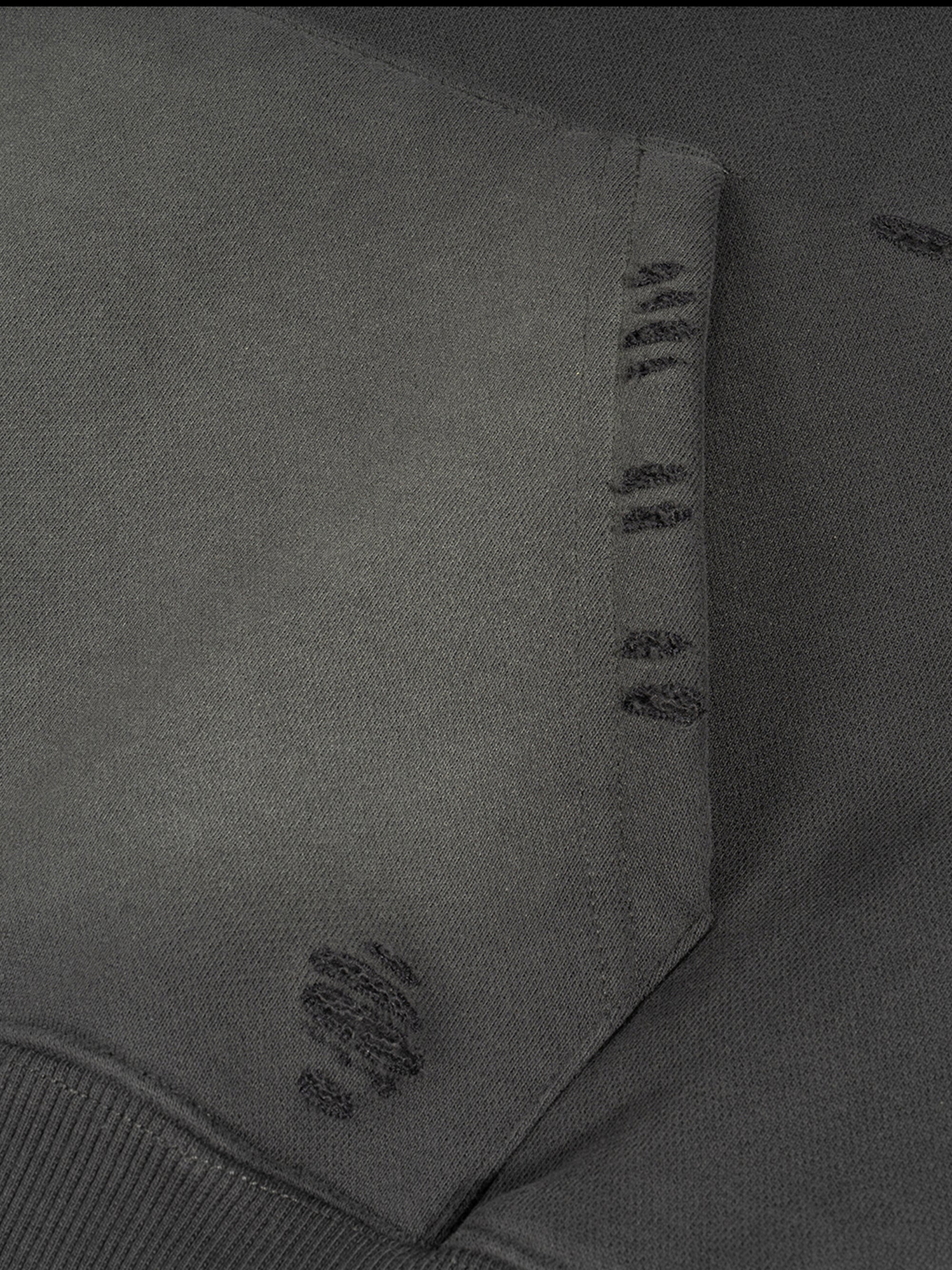 Frayed Sunfade Boxy Fleece Hoodie