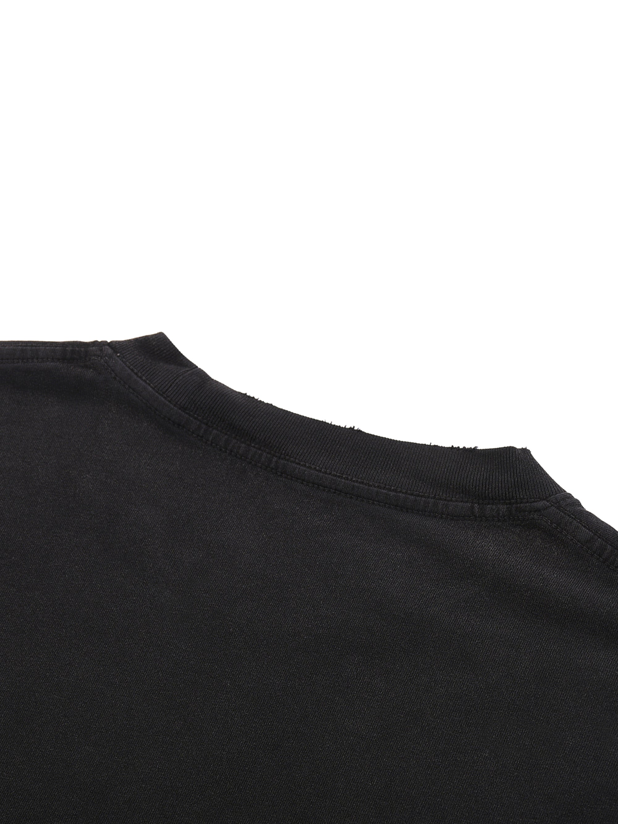 Snow Washed Raw-Hem T-Shirt