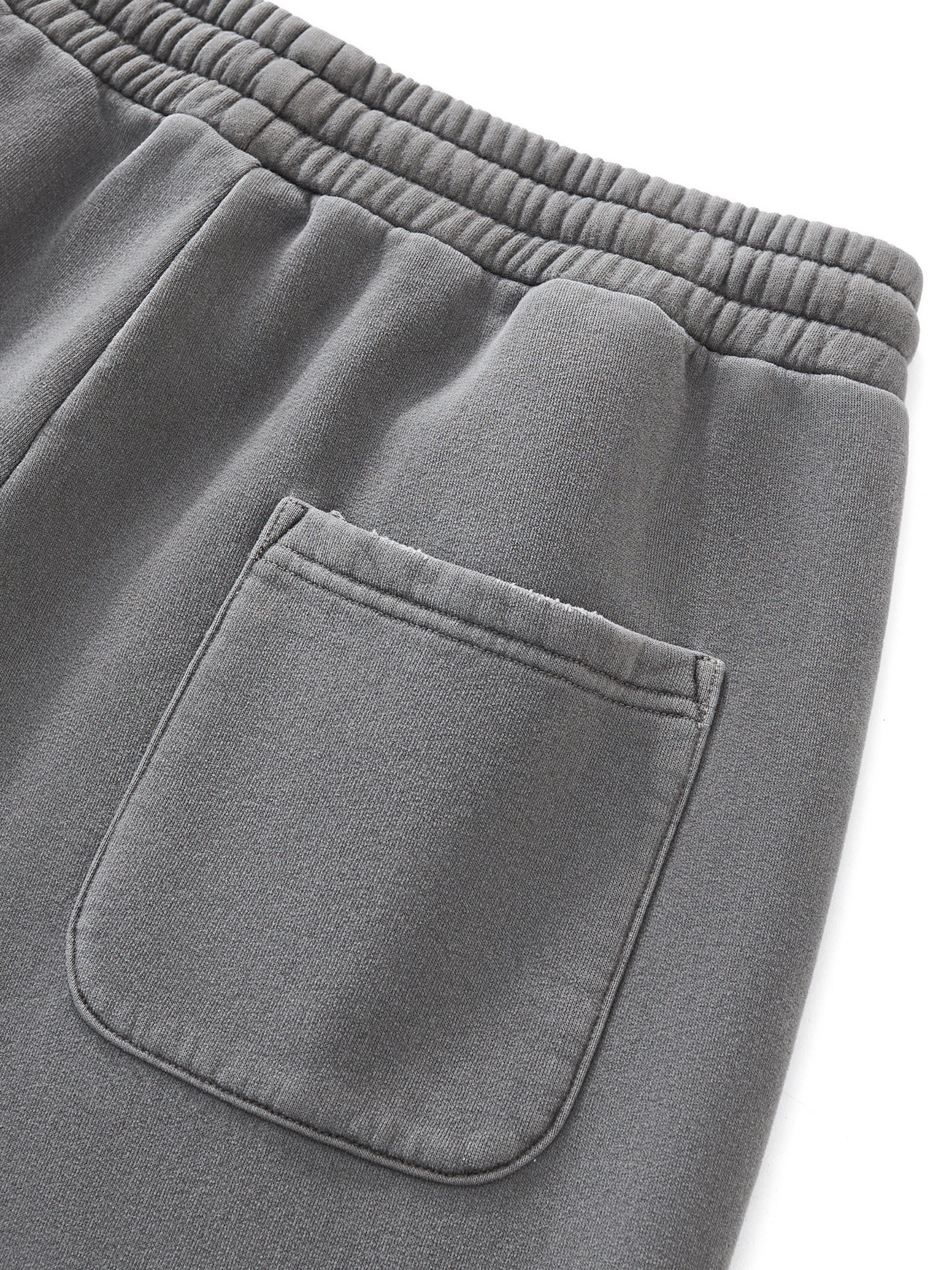 Frayed Enzyme Washed Fleece Sweatpants