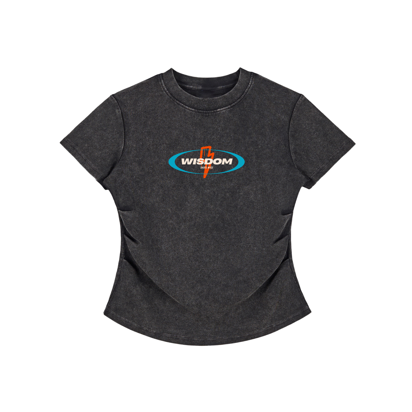 Vintage Washed Bodycon Cotton T-Shirt