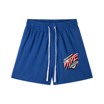 Mesh Drawstring Shorts