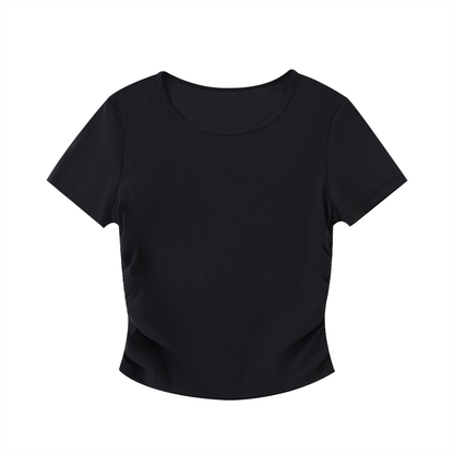 Ruched Bodycon Crop Top