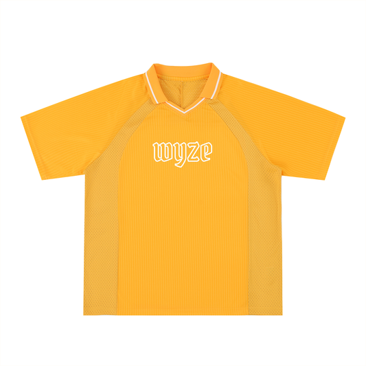 Striped V-Neck Soccer Jersey