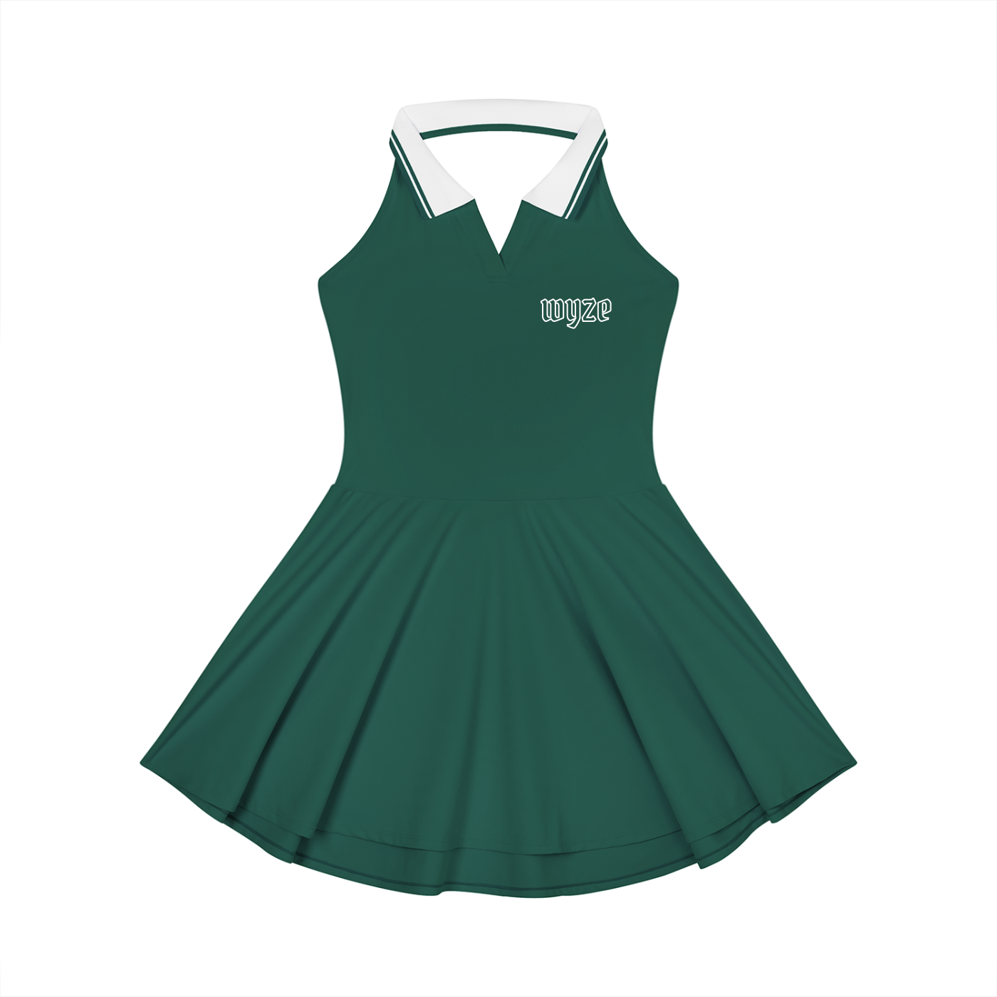 Women's Collared Halter A-Line Tennis Dress