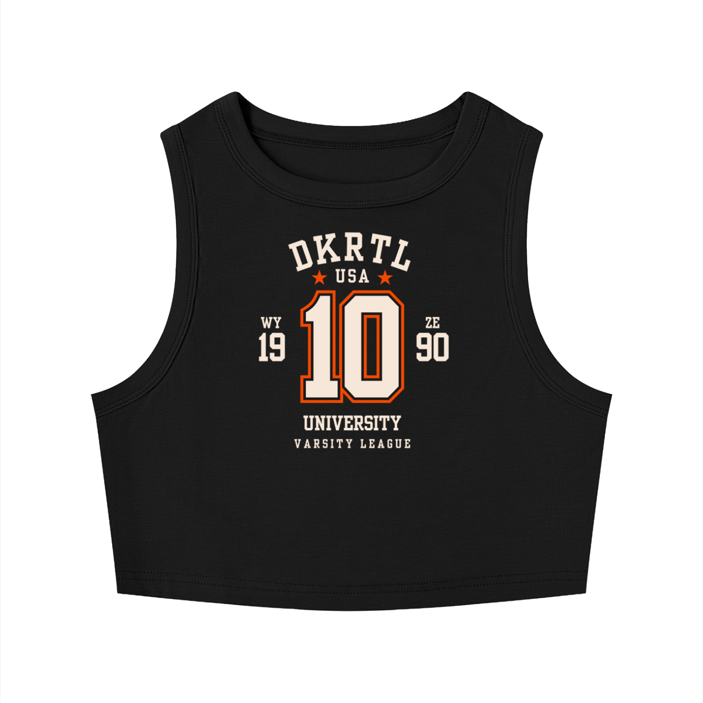 Women's Tight Crewneck Crop Tank Top