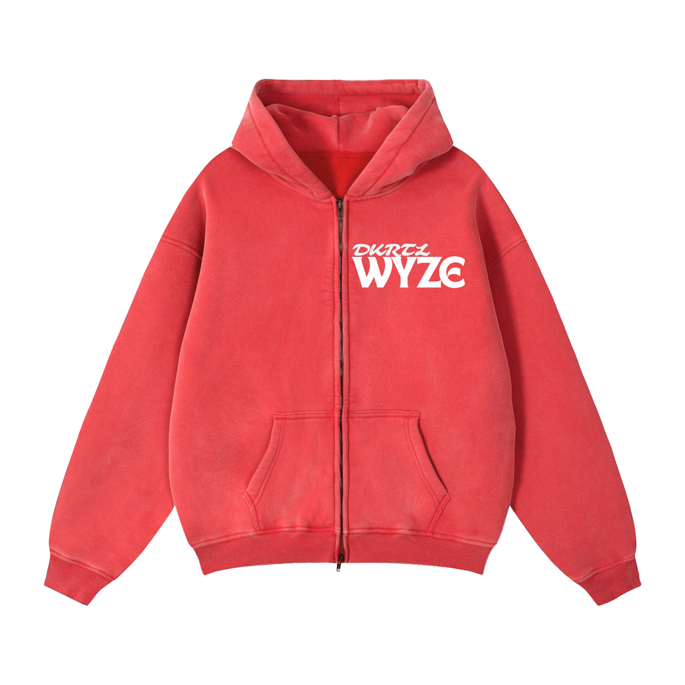 Zip-Through Boxy Fleece Hoodie