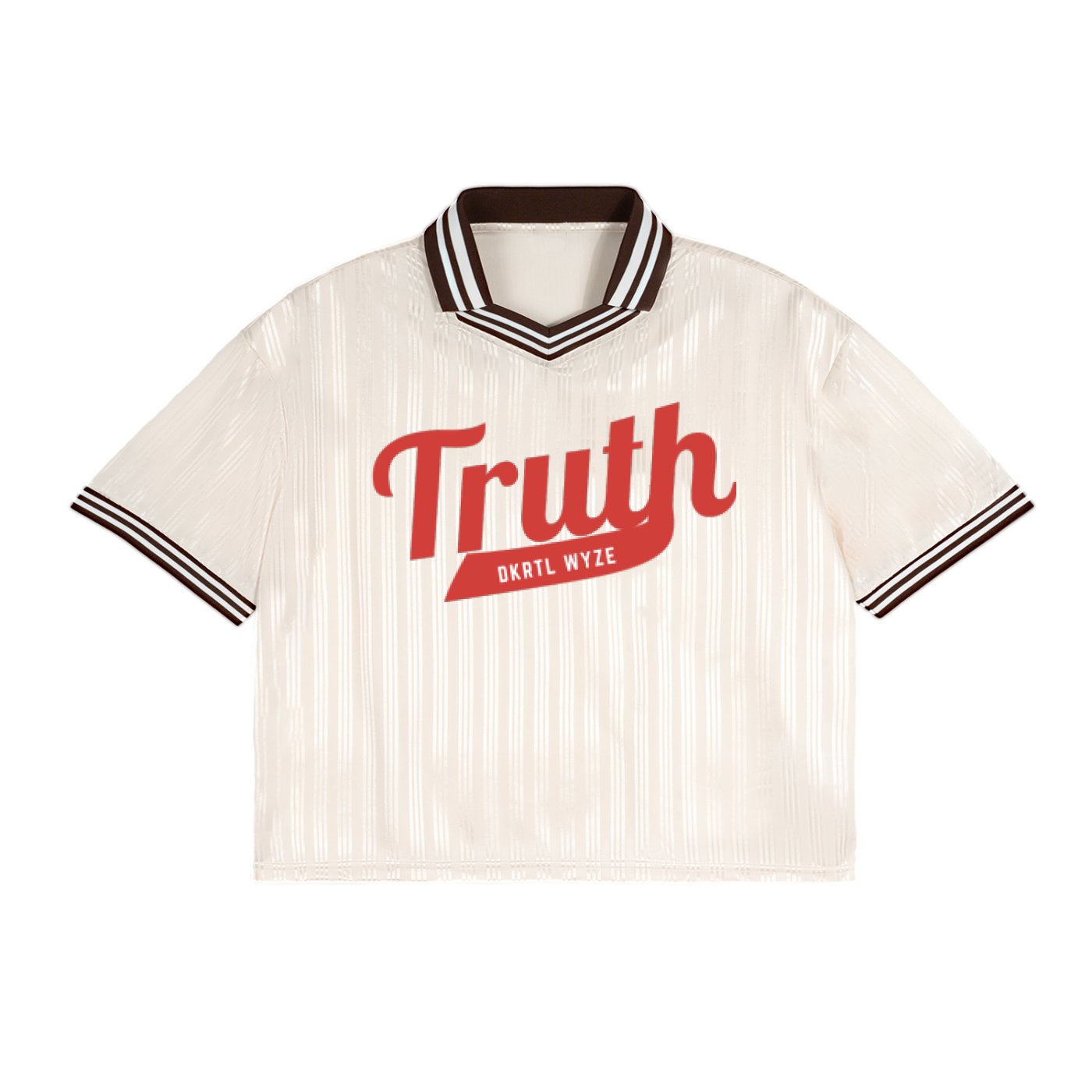 Contrast Stripes Polo Collar T-Shirt