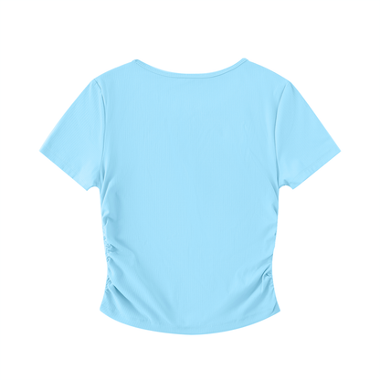 Ruched Bodycon Crop Top