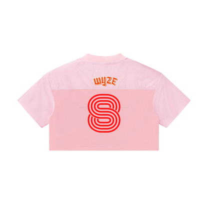 Women’s Cropped Paneled V-Neck Jersey