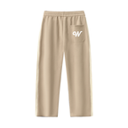 Contrast Side-Stripe Straight-Leg  Pants