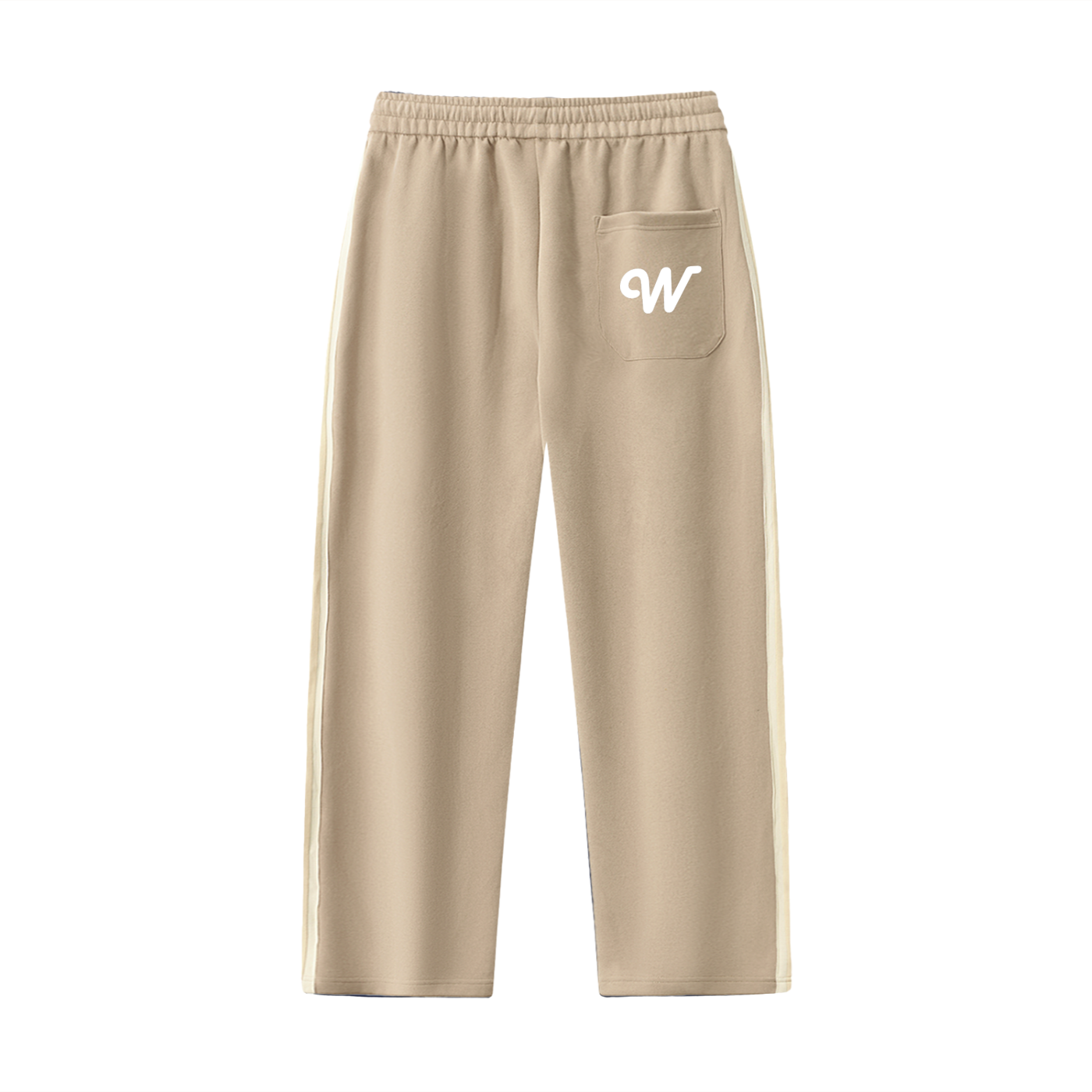 Contrast Side-Stripe Straight-Leg  Pants