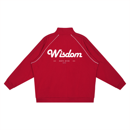 Reflection Striped Raglan Sleeve  Jacket