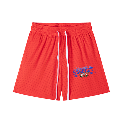 Mesh Drawstring Shorts