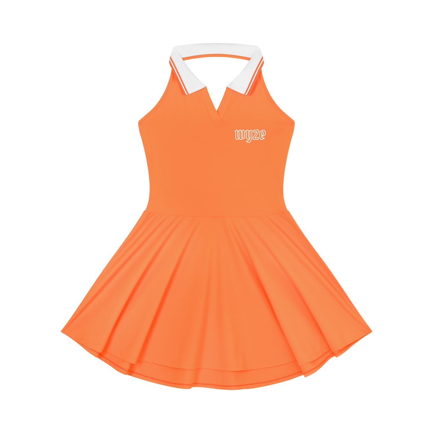Women's Collared Halter A-Line Tennis Dress