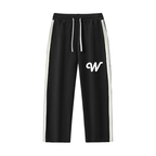 Contrast Side-Stripe Straight-Leg  Pants