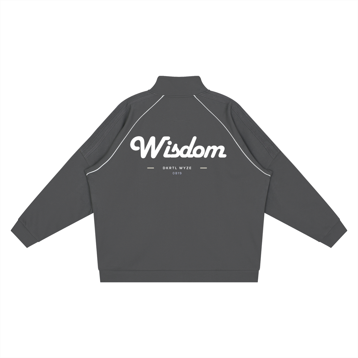 Reflection Striped Raglan Sleeve  Jacket