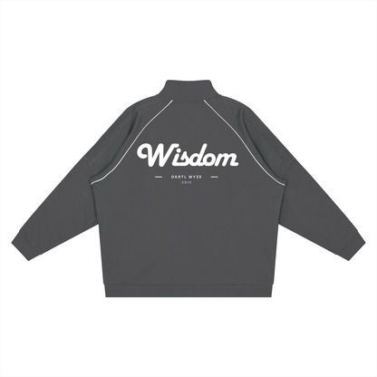 Reflection Striped Raglan Sleeve  Jacket