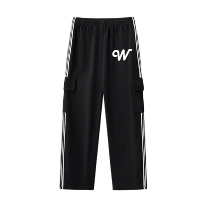 Side Stripe Straight-Leg Pants