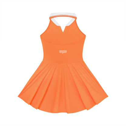 Women's Collared Halter A-Line Tennis Dress