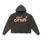 Vintage Washed Frayed-Hem Hoodie