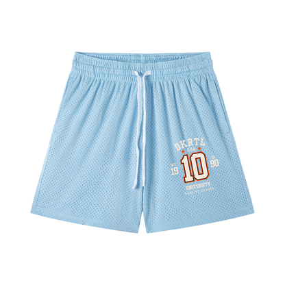Mesh Drawstring Shorts