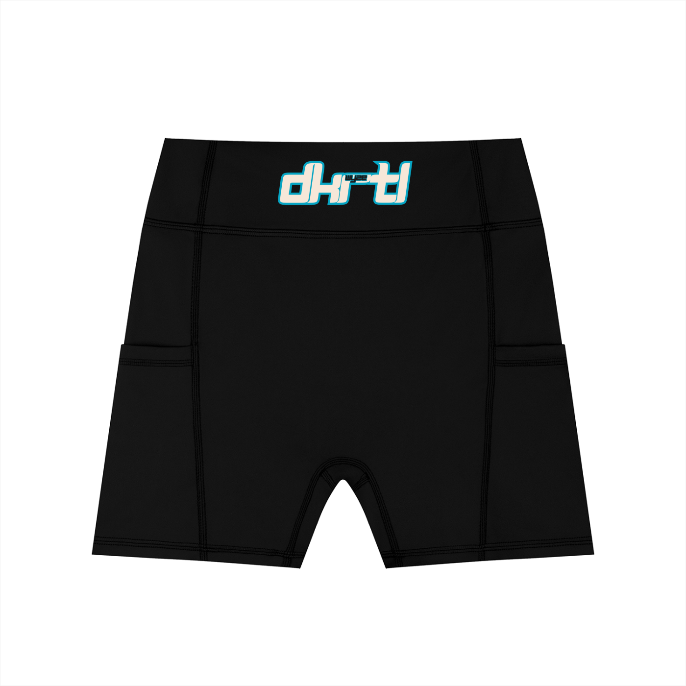 Women's High-Waisted Pocket Biker Shorts