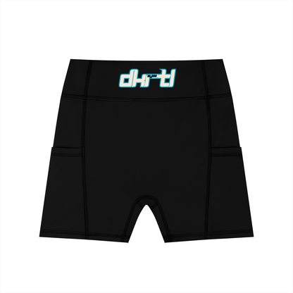 Women's High-Waisted Pocket Biker Shorts