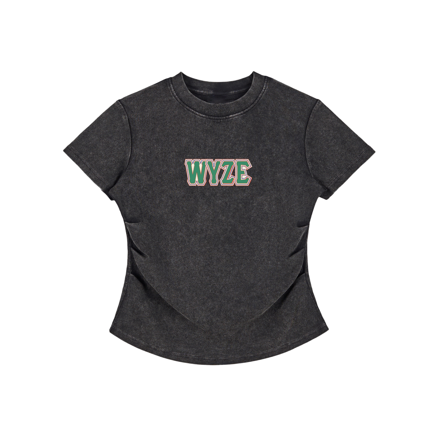 Vintage Washed Bodycon Cotton T-Shirt