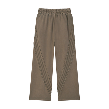 Snow Washed Tape Raw Edge Sweatpants
