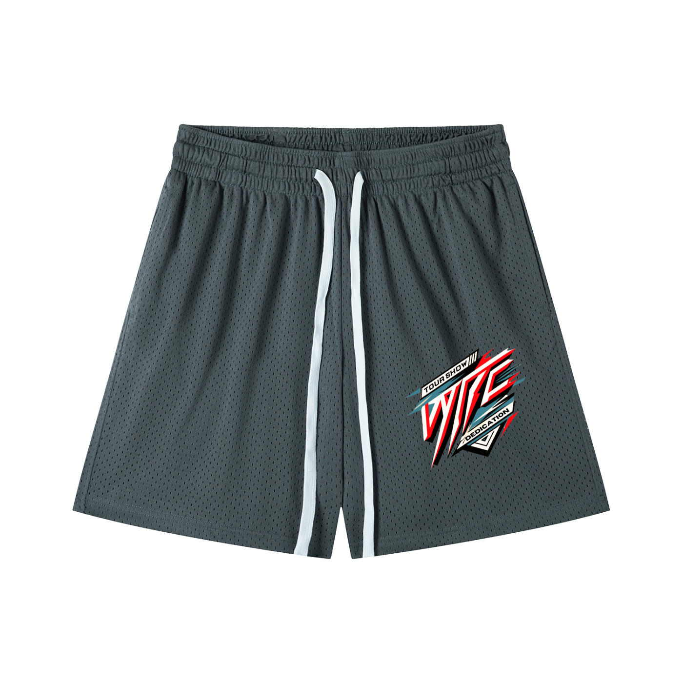 Mesh Drawstring Shorts