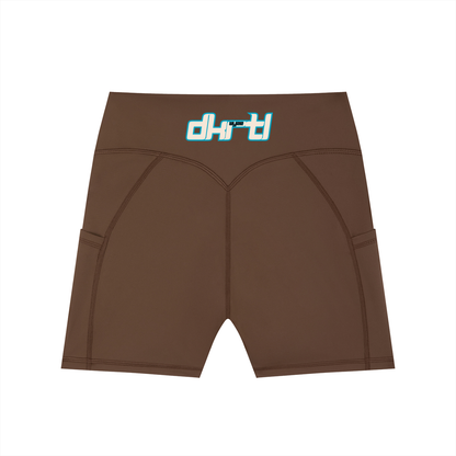 Women's High-Waisted Pocket Biker Shorts