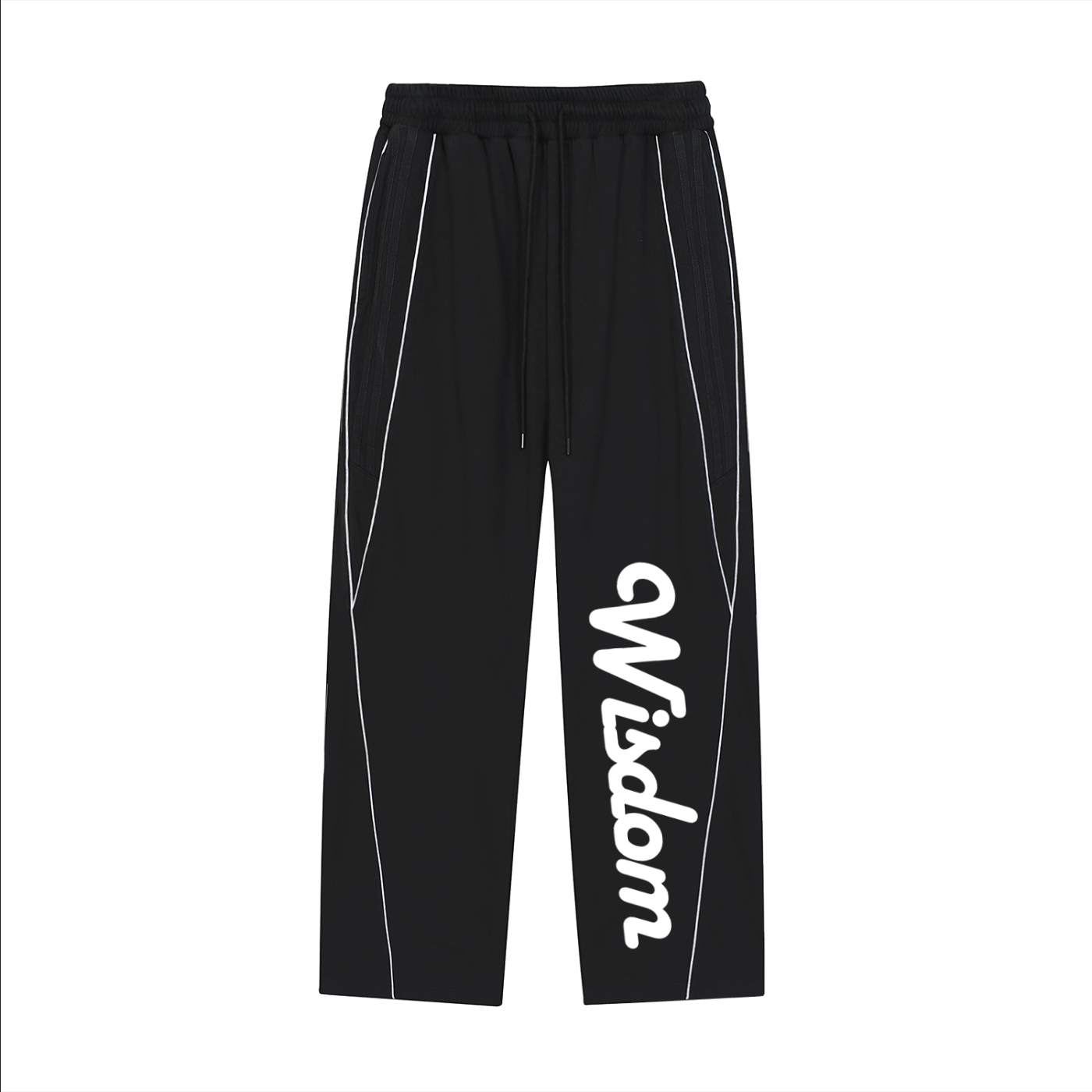 Reflection Striped Straight-Leg Sweatpants