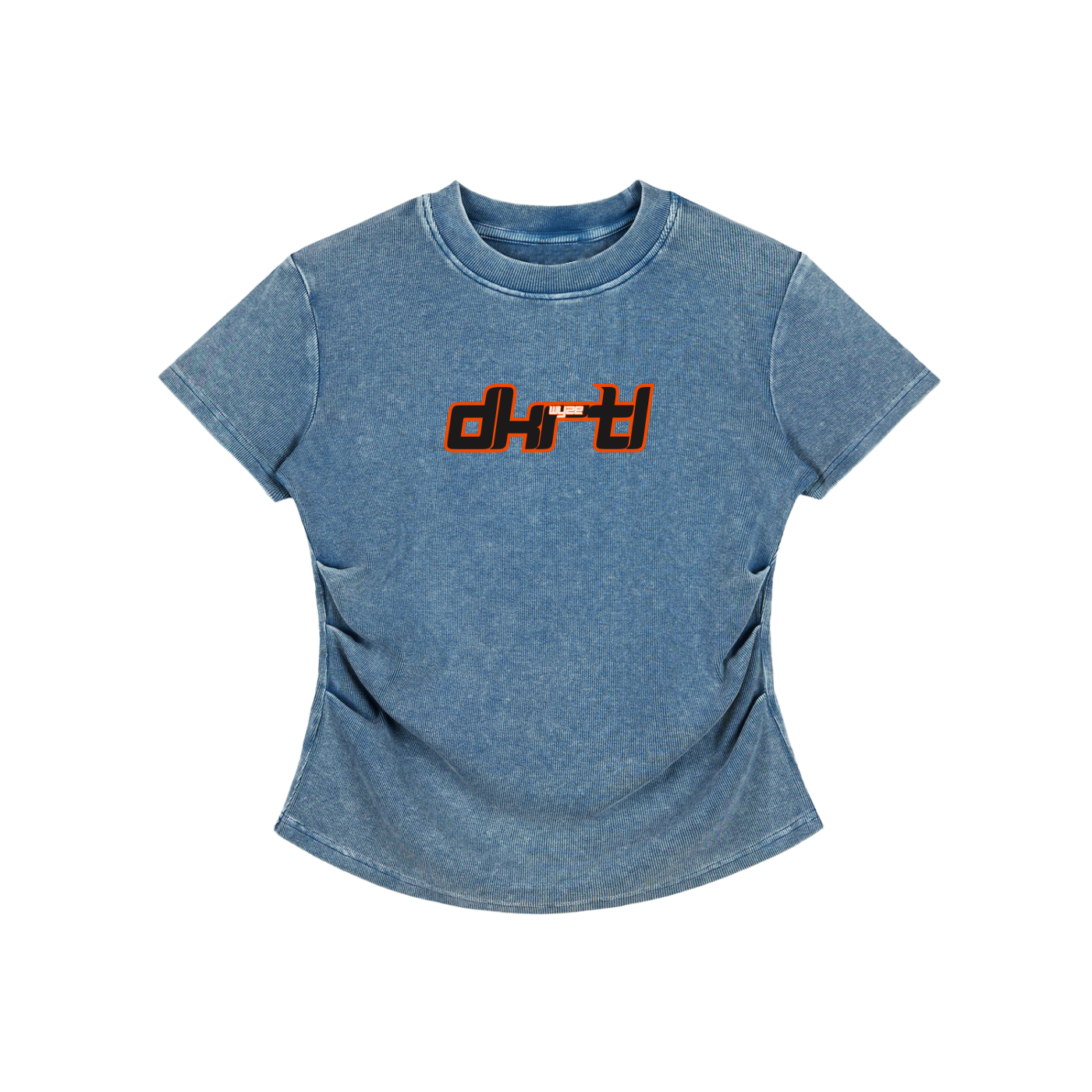 Vintage Washed Bodycon Cotton T-Shirt