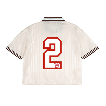 Contrast Stripes Polo Collar T-Shirt