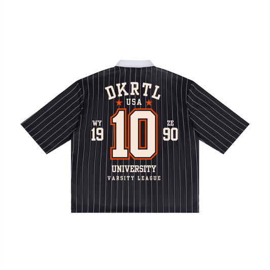 Unisex Pinstripe Collared Soccer Jersey