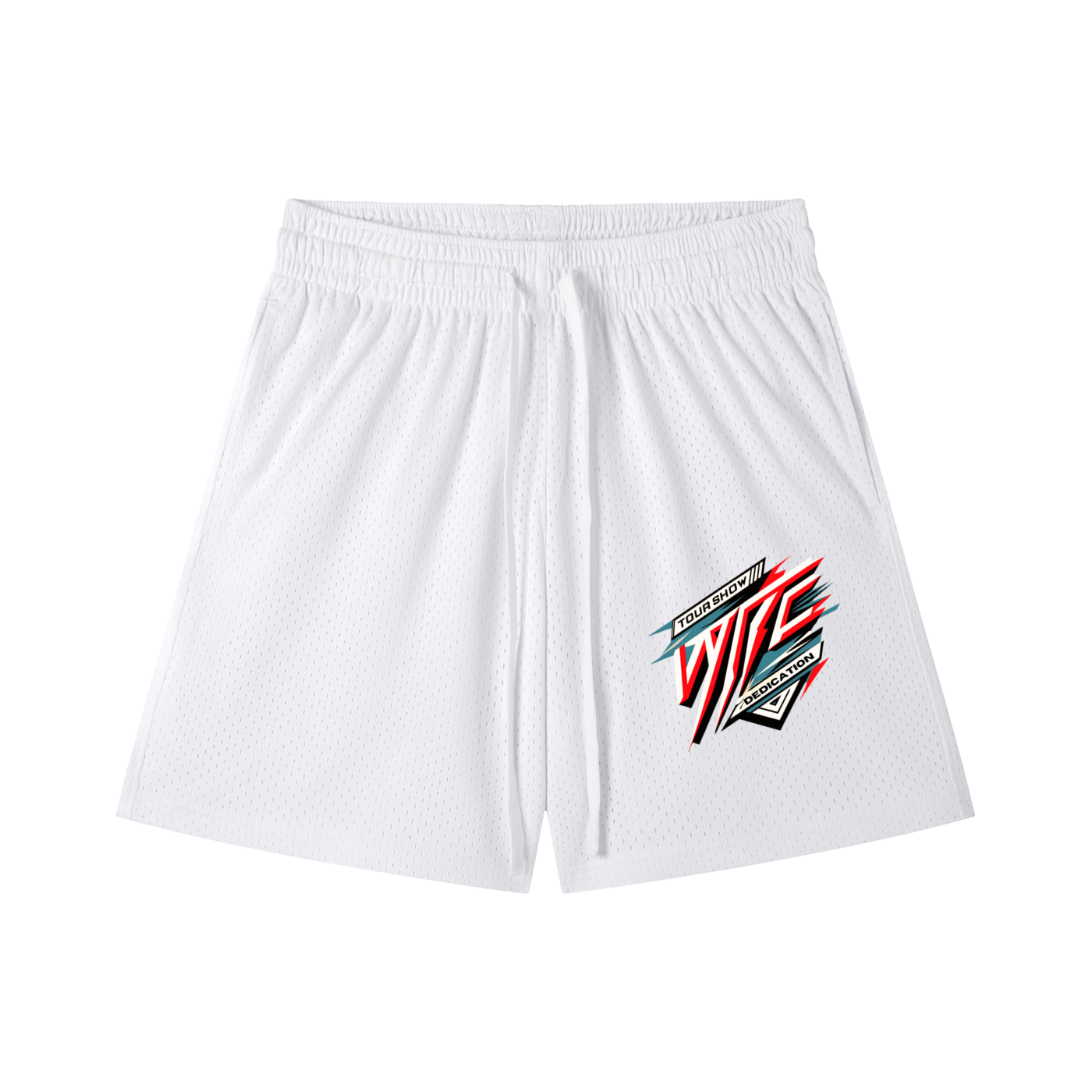 Mesh Drawstring Shorts