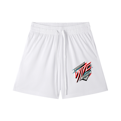 Mesh Drawstring Shorts
