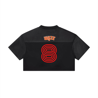 Women’s Cropped Paneled V-Neck Jersey