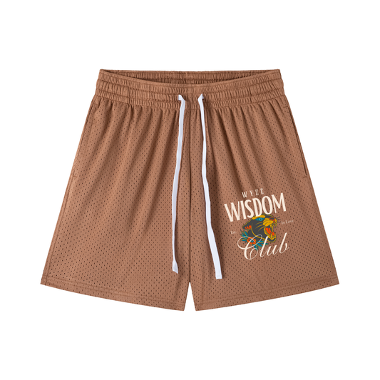 Mesh Drawstring Shorts