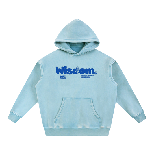 Snow Wash Fleece Oversize Hoodie