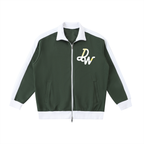 Contrast Trim Stand Collar Jacket
