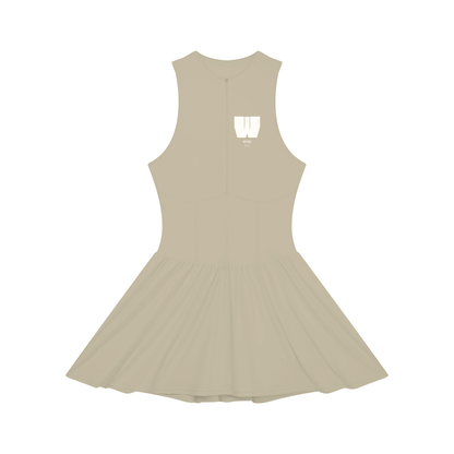 Women’s Ruched Sleeveless Full-Zip Dress